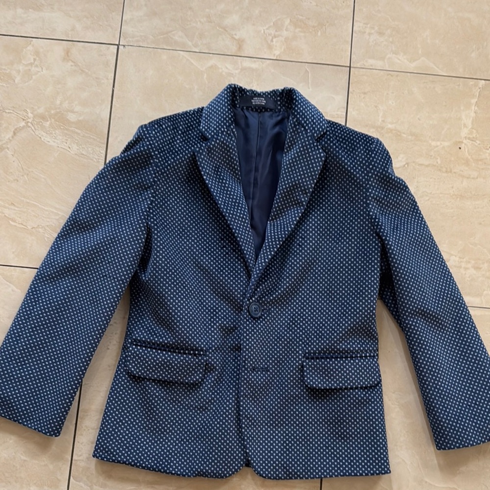 Nautica Navy Polka Dot Blazer